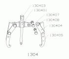 EXTRACTOR FORZA SERIE 1300 MECÁNICO DE 2 PATAS